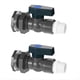 thumbnail image 1 of 2X Kit de Grifo de Cubeta de Lluvia de PVC, VáLvula de Bola de PVC de 3/4 Pulgadas, Kit de Grifo de Cubeta para Estanque de Tanque de Agua de Cubeta, 1 of 7