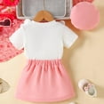 thumbnail image 5 of KEXE Girls Outfit Sets Toddler Summer Outfits Toddler Baby Girl Outfits Summer Clothes Infant Spring Short Sleeve Shirt Tops Cute Shorts Set, 5 of 9