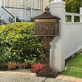 thumbnail image 5 of Betisef Mailbox Cast Aluminum Mail Box Postal Box Security Heavy Duty Bronze, 5 of 9