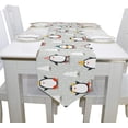 thumbnail image 4 of Coolnut 13"x70" Table Runner, Penguins White Trees Washable Table Cloth Runner for Holiday Home Wedding Table Top Decoration, 4 of 5