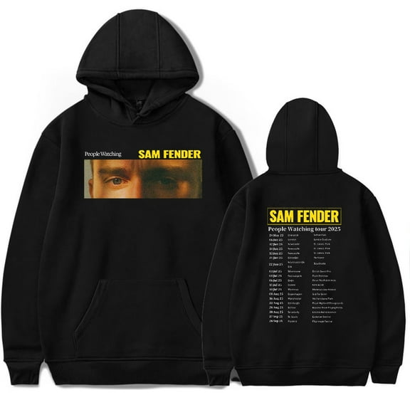 Sam Fender People Watching tour 2025 Hoodie Merch unisex long sleeved fashionable casual hooded sweatshirt
