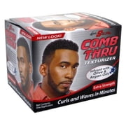 Lusters S-Curl Kit 1 Application, Exstra Strengh, Comb Thru Texturizer with Olive Oil & Argan Oil, 4 oz