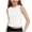 White, variant on WUANDIXFA Girls Tank Tops Kids Athletic Ribbed Knit Sleeveless Crop Tops Basic Camisole 5-14 Years (Black, 11-12 Years)