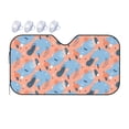 thumbnail image 1 of DouZhe Car Sunshades for Windshield, Abstract Geometric Elements Pink Pattern Car Sun Shade Block Heat and UV Rays, 55" x 30", 1 of 8