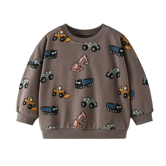 HJKIEUXL Nike Sweatshirts for Men Dinosaur Sweatshirts for Boys Toddler Boys Cartoon Cars Printing Causal Round Neck T Shirt Sweatshirt Long Sleeved Top