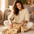 thumbnail image 5 of Thanksgiving Gifts Wrapping Paper,27.56x19.69 Inch Pumpkin Maple Leaf Themed Cozy Gift Wrap Paper,Perfect for Holiday Gifts Making and Fall Party Prep, 5 of 8