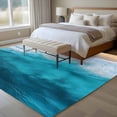 thumbnail image 4 of Ocean Waves Large Area Rugs 6x9 ft Summer Watercolor Ocean Beach Aqua Gradient Water Ripples Washable Rug Non Slip Indoor Carpet Absorbent Floor Mat for Living Room Bedroom Dining Room, 4 of 9