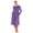 Acai Damask, variant on Aria Women’s Long Sleeve Strech Velour 44" Sleepwear Gown with Braided Trim, Sizes XS-5X