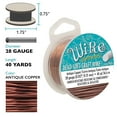 thumbnail image 2 of The Beadsmith Wire Elements Craft Wire - Tarnish Resistant, Soft Temper, Round, Antique Copper Color – 0.32mm, 28 Gauge, 40 Yard Spool – Jewelry Making, Wire Wrapping, Floral, & Other DIY Crafts, 2 of 4