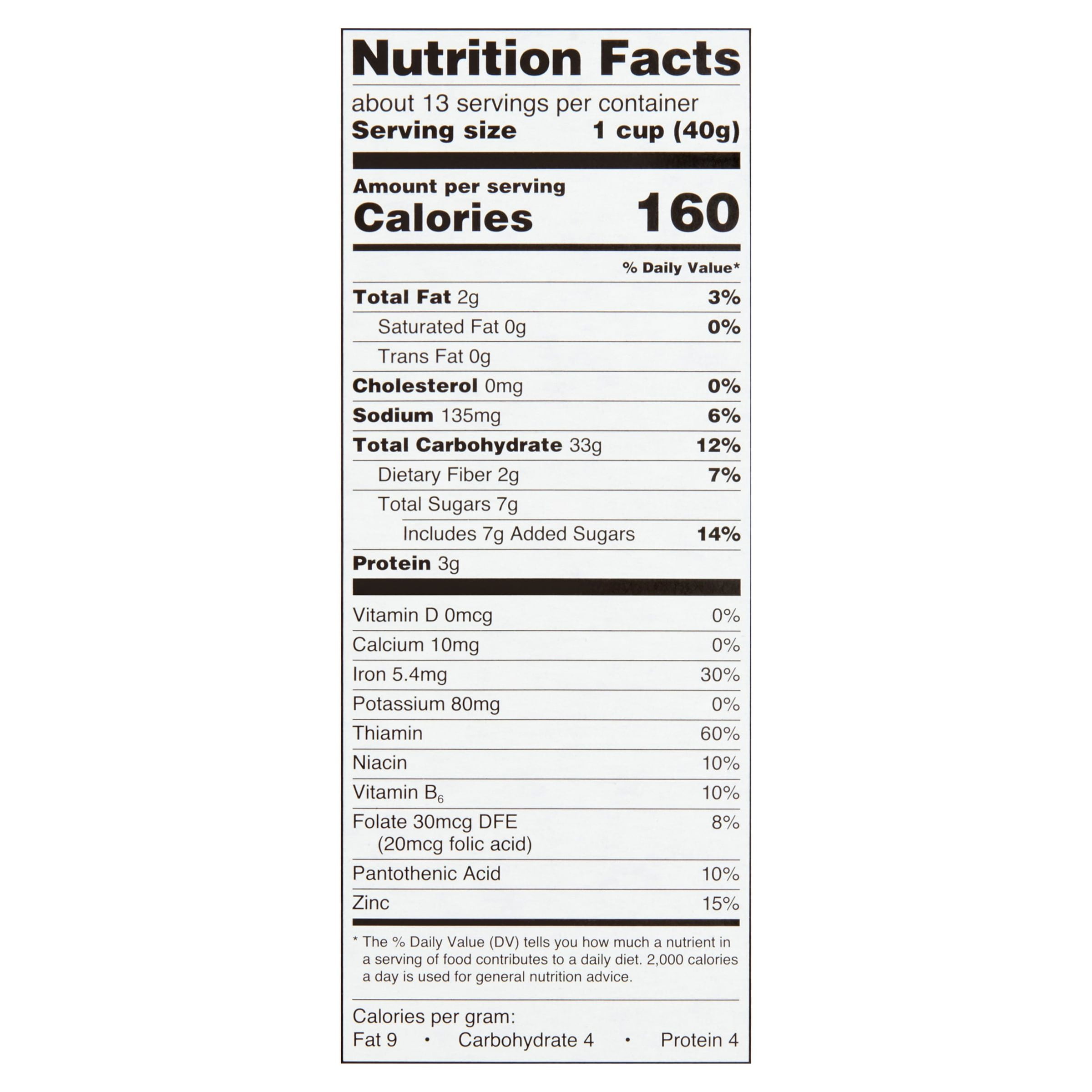 Great Value Almond Crunchy Honey Oats Cereal, 18 oz