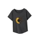 thumbnail image 4 of Camiseta de mujer de manga corta con cuello redondo y cuello redondo para mujer de viaje XL, 4 of 7