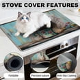 thumbnail image 5 of Glass Stove Top Cover 28 x 20 Inch - Flowers, calf Design, Heat Resistant Electric Stove Cover, Multipurpose Countertop Protector for Stove, Counter, Washer & Dryer, 5 of 9
