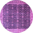 thumbnail image 1 of Ahgly Company Indoor Round Persian Purple Traditional Area Rugs, 7' Round, 1 of 4