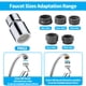 thumbnail image 2 of Wosthever Aireador del grifo de cocina giratorio de 360 grados de acero inoxidable para ahorrar agua y fácil de instalar Accesorios de baño, 2 of 6