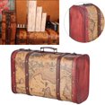 thumbnail image 3 of Storage Chest, Treasure Chest High Bearing Capacity Composite Wood Map Pattern  for Window Display for Shooting Props for Decoration for Home Storage, 3 of 7