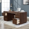 thumbnail image 2 of Sauder Englewood Engineered Wood Executive Desk in Spiced Mahogany, 2 of 13