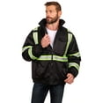 thumbnail image 6 of Bass Creek Outfitters Men's Oxford Insulated Safety Work Jacket with Hidden Hood, Sizes S-3XL, 6 of 13