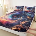 thumbnail image 3 of Manfei Natural Landscape Full Size Sheets,Colorful Universe Bed Sheets,Galaxy Starry Night Sheet Sets For Kids,Super Cozy Room Decor,4 Pieces, 3 of 7
