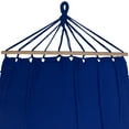 thumbnail image 5 of Northlight Hammock with Netted Fringe and Wooden Bars - 100" x 41" - Blue, 5 of 9