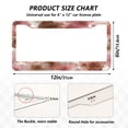 thumbnail image 7 of Aluminum License Plate Frame 2 Pack Car Exterior Accessory Car Tag Holder for Front Rear Plates Cars Decor Tie-dye Flowers Pattern, 7 of 7
