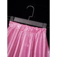 thumbnail image 6 of YONGHS Girl's Shiny Metallic Skater Skort Dance Athletic Pleated A-Line Mini Scooter Skirt Hot Pink 6-8, 6 of 7