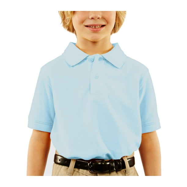 Boys School Uniform Short Sleeve Pique Polo Shirt