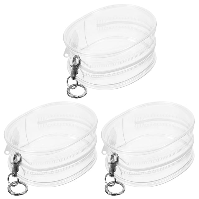 SHISUYAN 3pcs Doll Display Bag Keychain Bag Hanging Decoration Doll Showcase Bag Display Case With Keychain