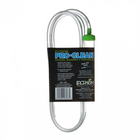 Python Pro-Clean Gravel Washer & Siphon Kit Mini - Aquariums up to 10 Gallons - (6 L x 1 D)