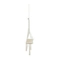 thumbnail image 3 of Sagebrook Home Wood, 18" Macrame Wall Shelf, Ivory, Rectangle, Jute, Contemporary, 20"L X 6"W X 18"H, Solid Color, 3 of 3