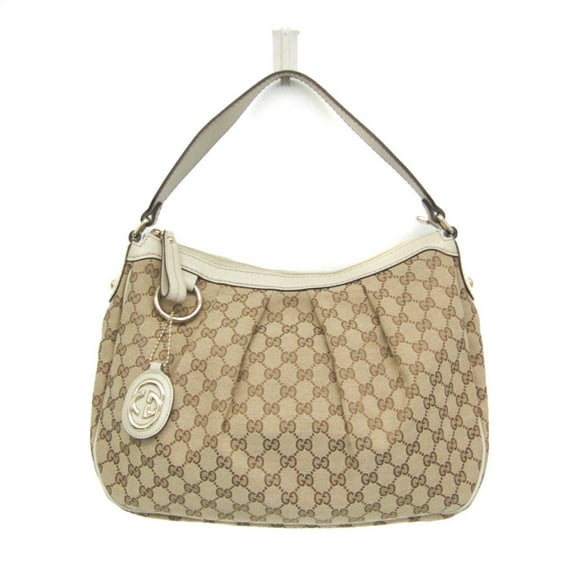 Pre-Owned Gucci Sukey 232955 Women's Leather,GG Canvas Shoulder Bag,Tote Bag... (Good)