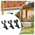 thumbnail image 3 of Roof Riser Brackets Kit, Heavy Duty Roof Wood Beam Mounting Brackets, Roof Beam Bracket 180 Degree Adjustable Doorways, Pavilions, Courtyards, 3 of 16