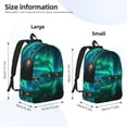 thumbnail image 3 of Lsque Northern Lights Pattern Canvas Daypack, Durable Backpack, High-quality Versatile Backpack,Vintage Compact Backpack-Medium, 3 of 6