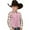 Y5Pink2, variant on Boys Tops Retro Cowboy Vest Suede Leather Party Style V Neck Casual Western Vest Vintage Waist Coat Children Leisure Top,Pink,5-6 Years