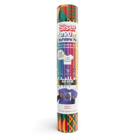 UPC: 0810078550440 | Siser EasyPatterns Plus Kente Heat Transfer Vinyl 36in