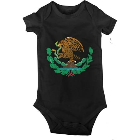 

Mexico Flag Eagle Baby Jersey Bodysuit Romper Jumpsuit Short Sleeve T-Shirt Playsuit