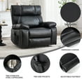 thumbnail image 4 of Power Lift Recliner Chair with Massage and Heat,Faux Leather Soft Chair with USB Charging&Cup Holders, Infinite Position Reclining,Heavy Duty 350 LBS Capacity, 4 of 9