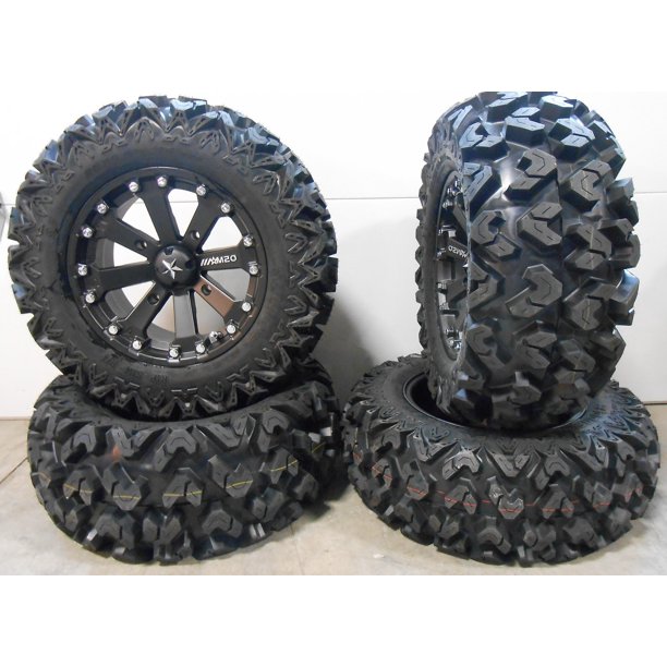 MSA Black Kore 14" UTV Wheels 26" Rip Saw Tires Polaris RZR XP 1000 / PRO XP / Ranger XP 900/