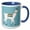 Blue/White, variant on 3drose, Illustration of Funny Lama Alpaca from Peru Animal, 11oz Mug