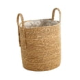 thumbnail image 3 of S SERENABLE Cache-Pot Ornement Panier Tressé pour Balcon Salon Roohelf m, 3 of 9