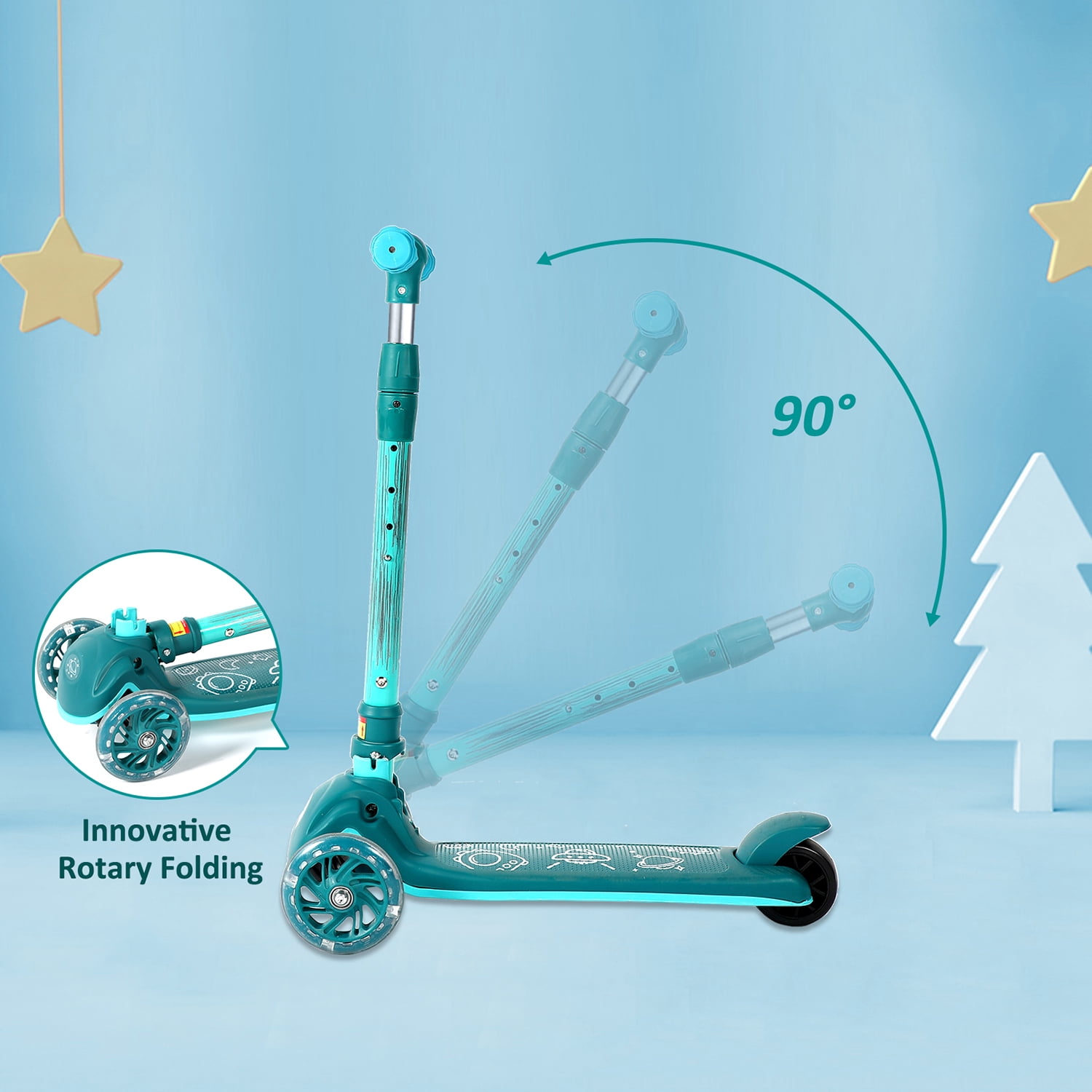 Kadyn Green Kick Scooter for Kids, 3 Wheel Scooter for Aged 3-10, Wheel with Brake, Adjustable Height Handlebar, Lightweight, Extra-Wide Childrens Foldable Kick Scooter Kids Kadyn Green Kick Scooter for Kids, 3 Wheel Scooter for Aged 3-10, Wheel with Brake, Adjustable Height Handlebar, Lightweight, Extra-Wide Childrens Foldable Kick Scooter Kids