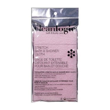 Clean Logic Stretch Bath and Shower Cloth, Assorted Colors, 1 Ea, 2 Pack