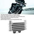 thumbnail image 2 of Qiilu Oil Cooler,Oil Radiator,5 Row Universal Engine Oil Cooler Cooling Radiator Replacement for 125-250CC Motorcycle Dirt Bike ATV, 2 of 8