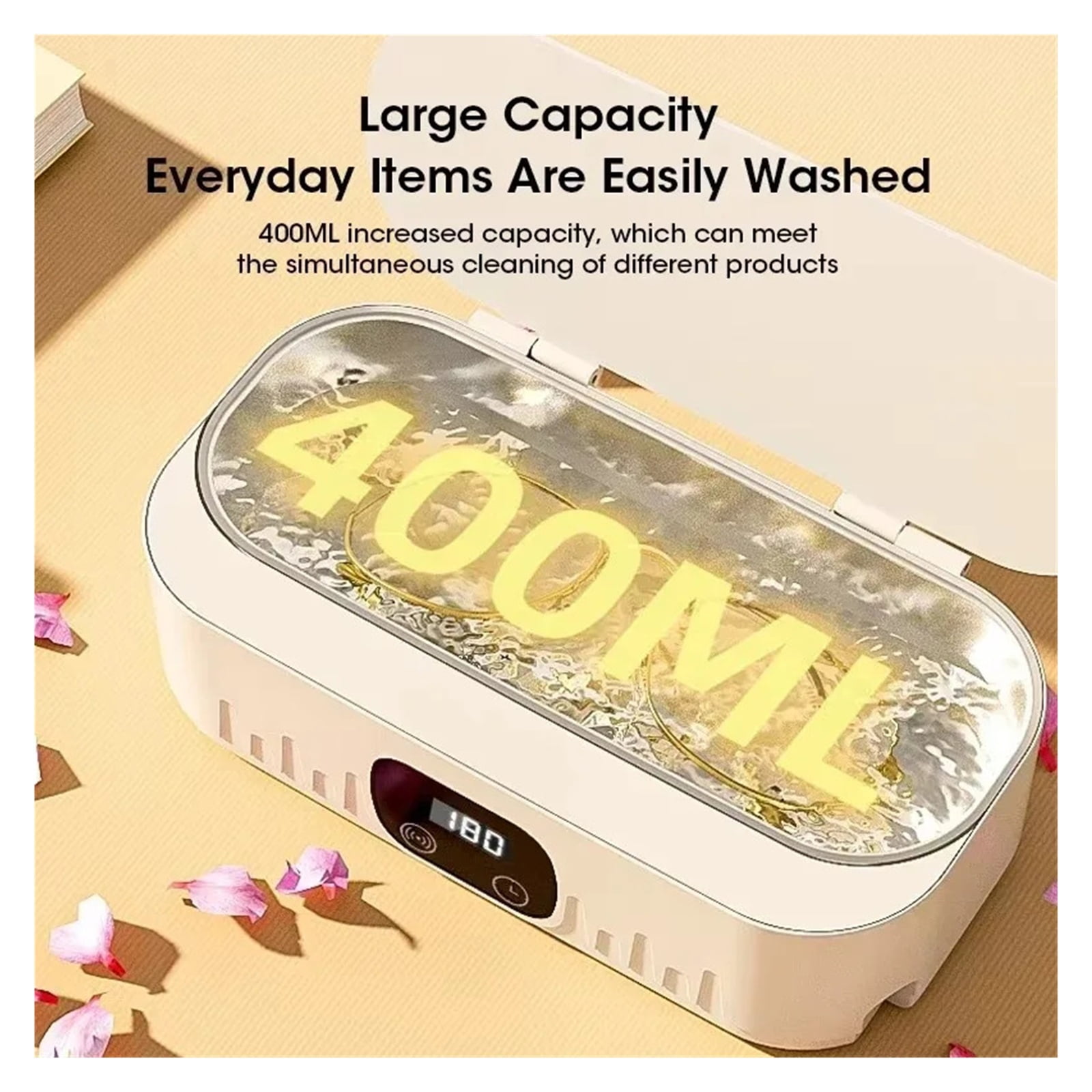 Ultrasonic Cleaner Ultrasonic Glasses Cleaner High Frequency Large Capacity Ultrasonic Cleaning