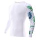 thumbnail image 1 of Capa base de compresión Rash Guard USKOY para hombre, UPF 50+, blanca, 1 of 7