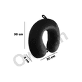 thumbnail image 3 of Cómodo Cojín Para El Cuello Xtellar negro  Almohada De Espuma Viscoelástica Almohada en forma de U Almohada de viaje Almohada, 3 of 4