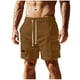 thumbnail image 2 of Ceisia Men's Spring/Summer Beach Shorts - Pocket Solid Gift Color Elastic Waistband Drawstring Swimming Trunks, 2 of 9