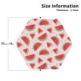 thumbnail image 2 of Kdxio Watermelon Funny Coasters,4 Pcs Leather Coasters,Housewarming Gifts,Protect Furniture from Water Marks Scratch and Damage, 2 of 8