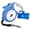 Blue, variant on Retractable Dog Leash with Light 15 Poop Bags, Dispenser 16ft Extendable Dog Walking Leash for Small Dogs up to 55 lbs, Non-Slip Handle - Purple