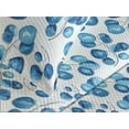 thumbnail image 3 of Ambesonne Leaf Print Quilted Coverlet 3 Pcs, Circular Leaves Oceanic, King Size, Azure Blue White, 3 of 4