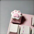 thumbnail image 2 of Ensemble de Touches de Clavier Mécanique, Design Mignon de Patte de Chat Lapin, Profil Bas, Matériau ABS, Compatible avec les Interrupteurs Standard Cherry MX, 2 of 3